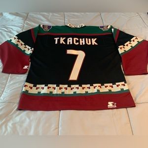 Vintage Keith Tkachuk Phoenix Coyotes Starter Hockey Jersey XL. Kachina